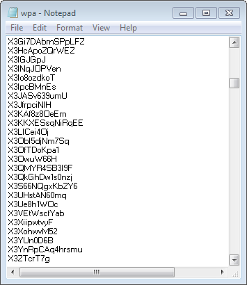 Wifi Password List Txt